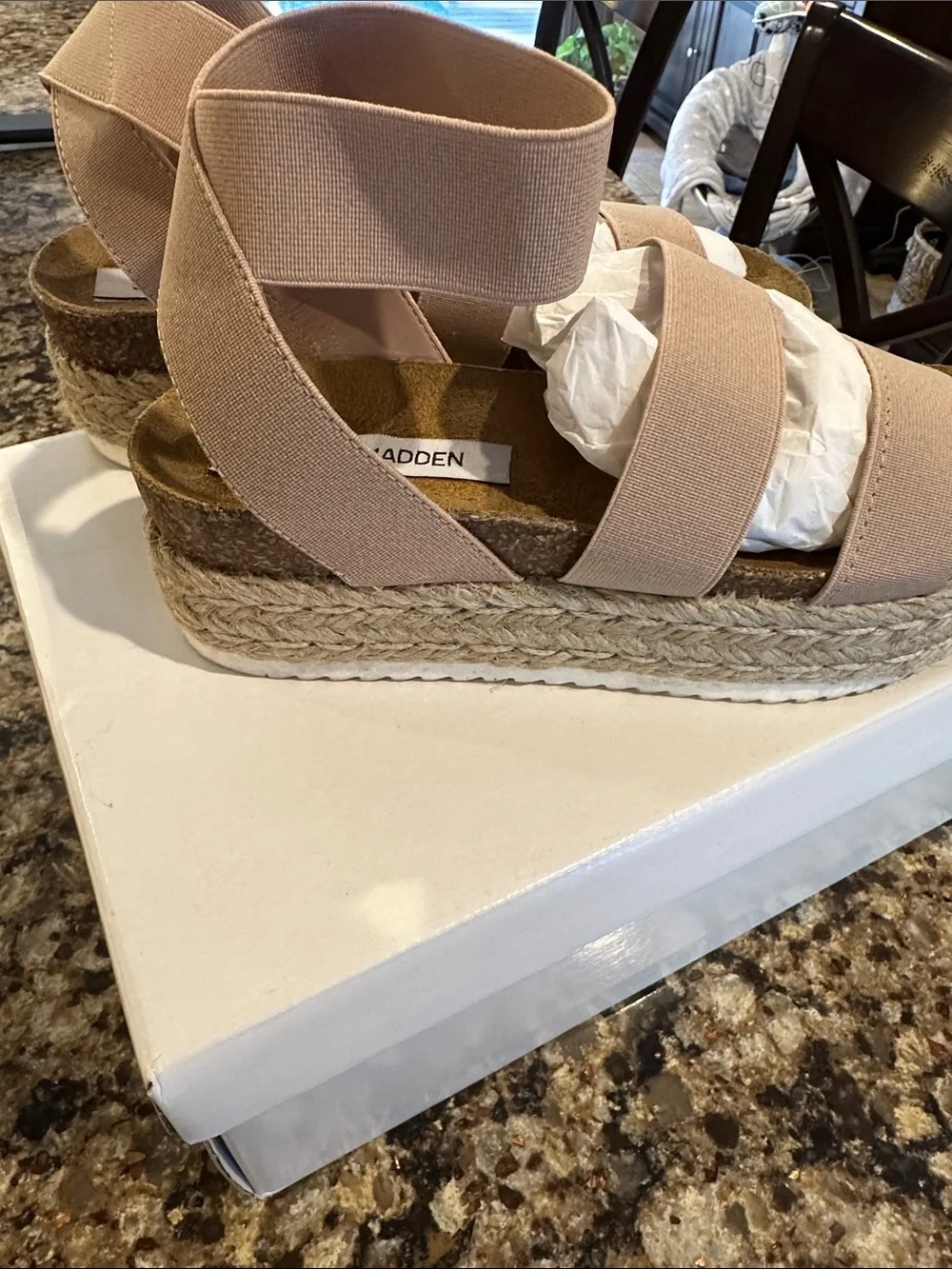Steve Madden Blush Espadrille Platform Sandal